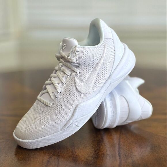 Nike Kobe 8 Protro Low 'Halo' Triple White FN0266-100 Basketball Shoes Women's 5